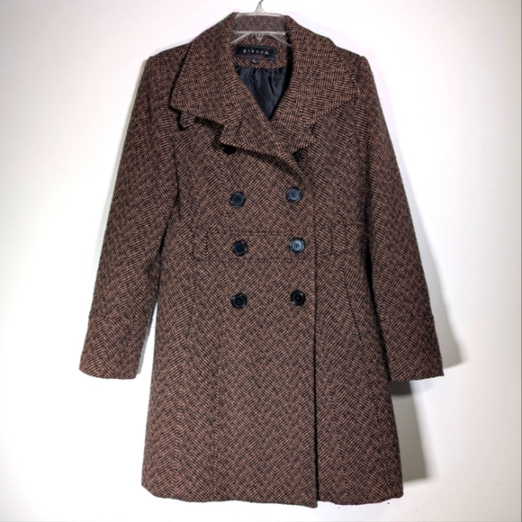 giacca Jackets & Blazers - Giacca Brown Tweed Pea Coat S